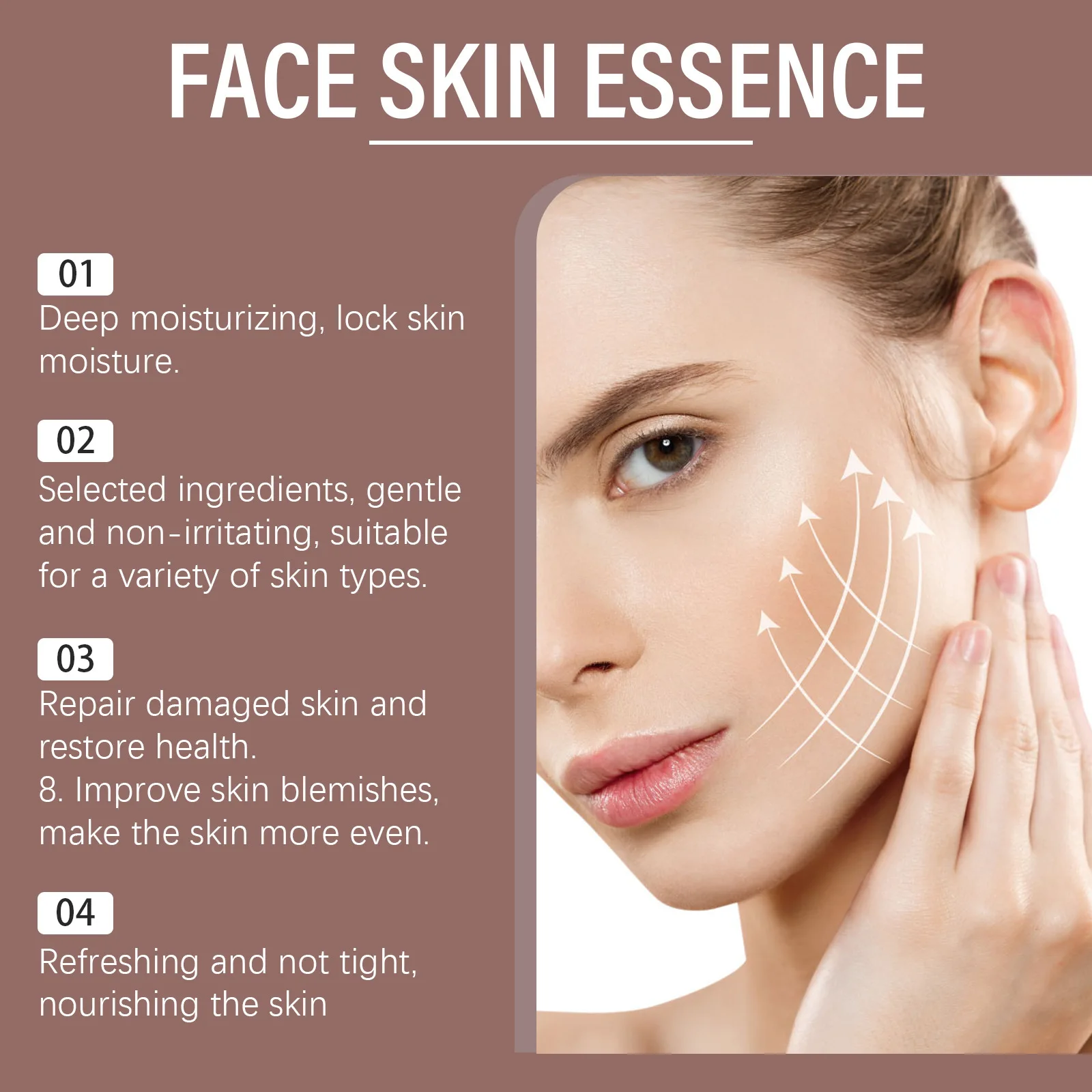 Face Essence Gently Hydrates, Improves Skin Texture, Moisturizes and Refreshes Face Essence