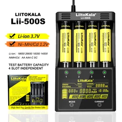 LiitoKala lii-500S 18650 Battery Charger For NiMH 1.2V and Li-ion 3.7V Battery Suitable for AA AAA 26650 21700 26700