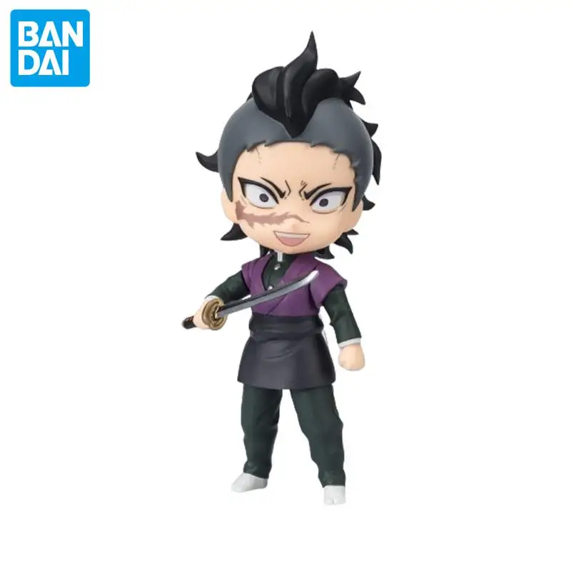 Bandai Genuine Shinazugawa Genya Action Figuarts Mini Demon Slayer Anime Figure Toys for Kids Gift Collectible Model Ornaments