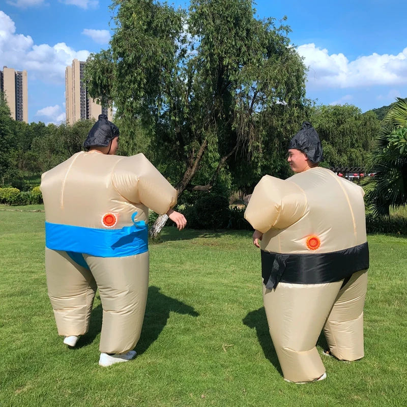 Volwassen Opblaasbare Sumo Kostuum Halloween Cosplay Feest Pakken Voor Mannen Carnaval Purim Fancy Grappige Verkleedkostuums