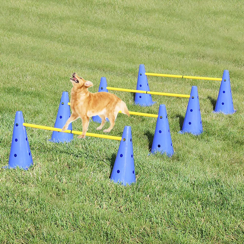 Dog Training Products Durable Dogs Running Jumping Stakes Pets Outdoor Sports Stake Pole Portable Pet Agility Equipment