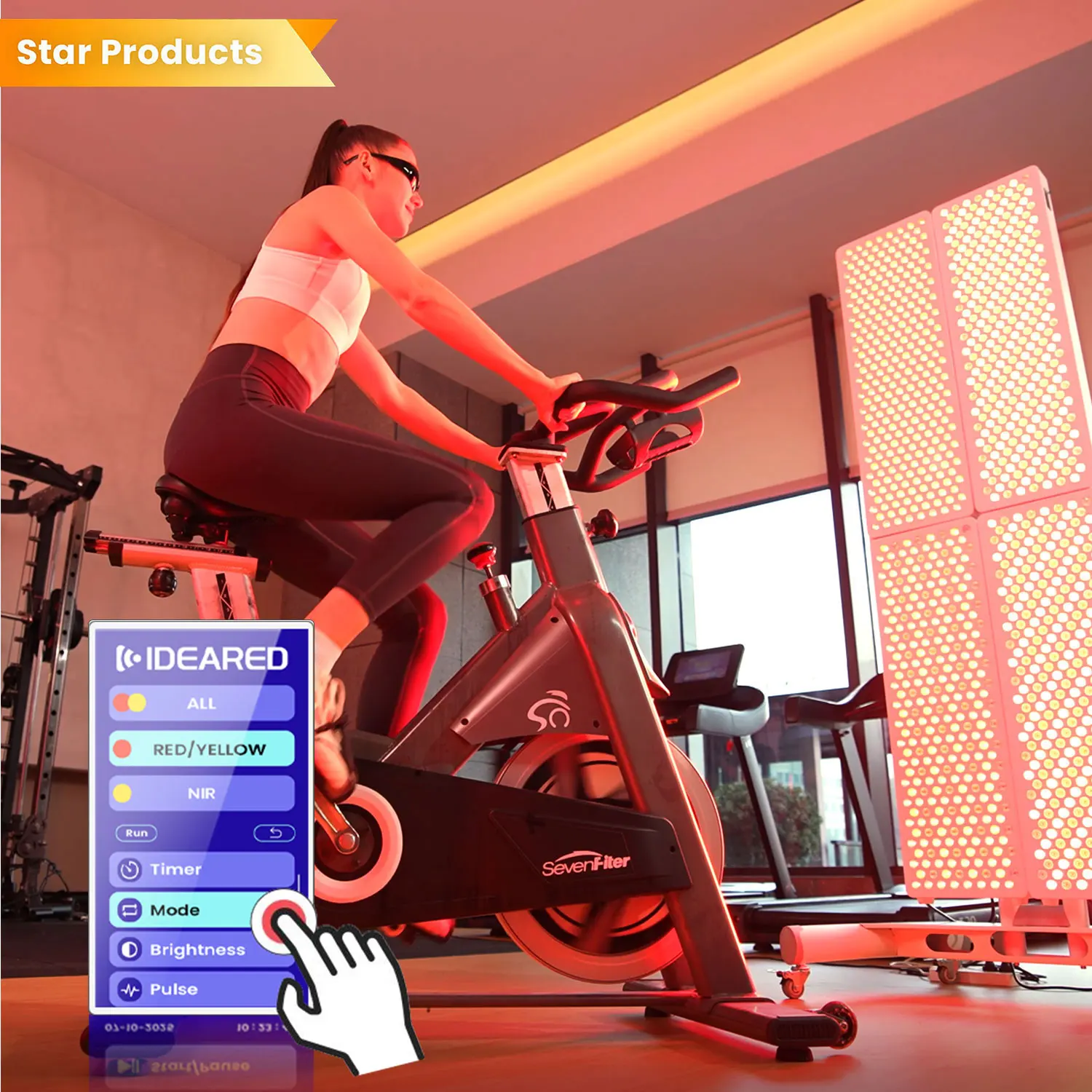 

2026 IDEATHERAPY RL300MAX-7CH 92CM Full Body LED Red Light Therapy Panel High Irradiance for Pain Relief Beauty Salon Use Home U