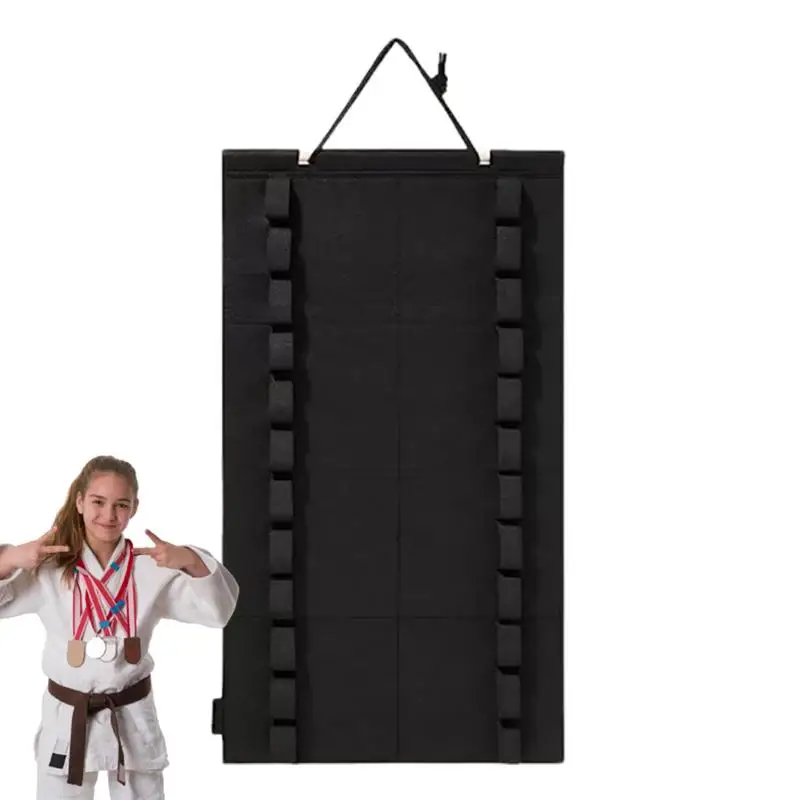 Taekwondo Belt Display Mounting Jiu Jitsu Display Rack Wall Mounted Belt Hanger Arts Belts Organizer Taekwondo Felt Holder