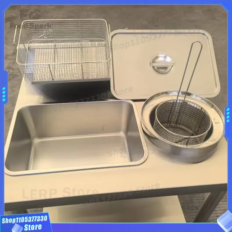 Large Capacity Square Basket with Removable Design Thickened Plate Anti-corrosion Spiral Winding Powder Coated Table Quality