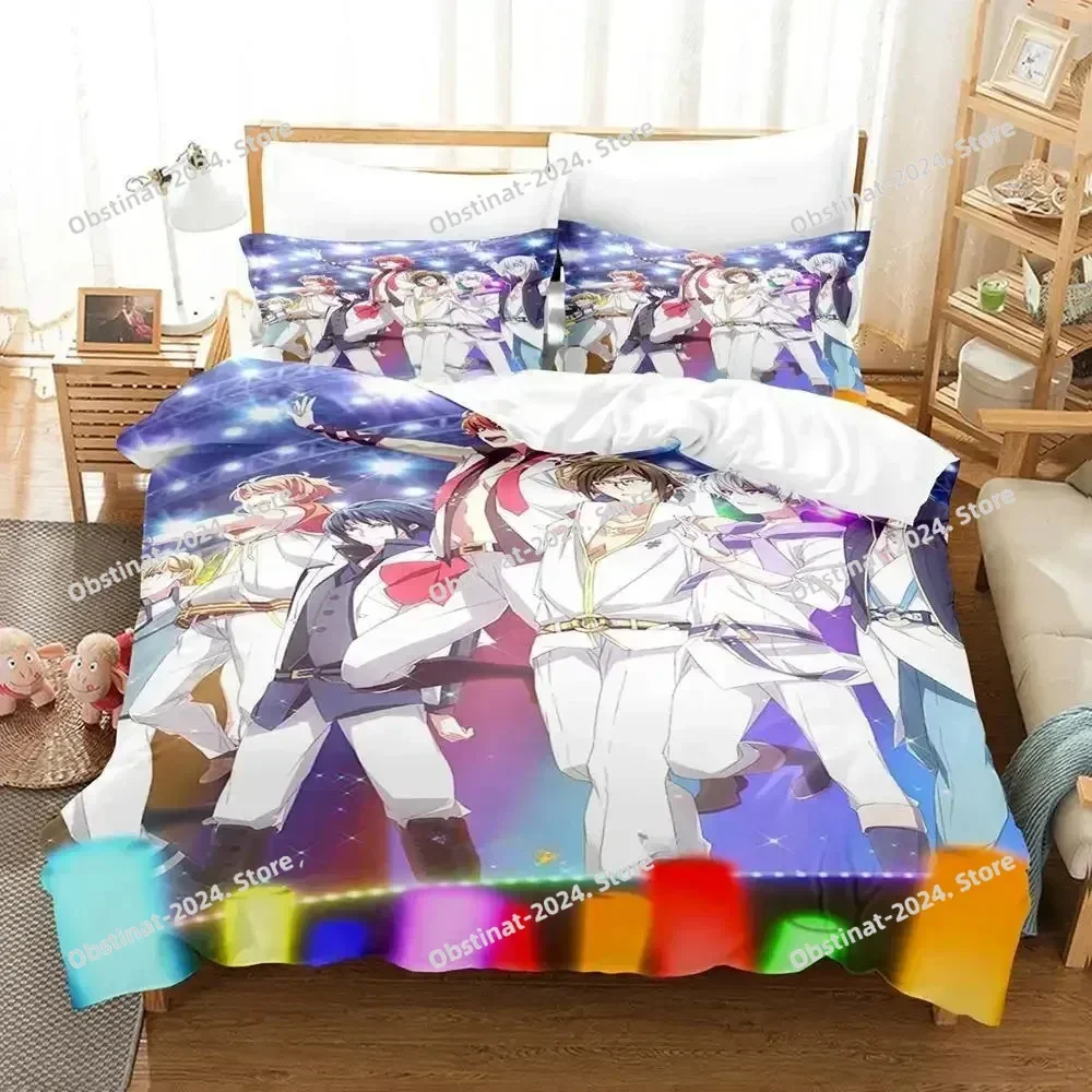3D Anime Game IDOLiSH7 Bedding Set Single Twin Print Bed Set With Pillowcase Bed Duvet Cover Single Double Queen Super King Size