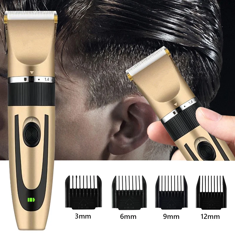 Electric Hair Trimmer Shaver Home Trimmers For Men Hair Clipper Professional Rechargeable Shavers Barber Hair Cutting Machine ﻿