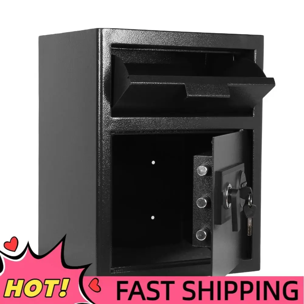 

Сейф для бизнеса повышенной прочности с цифровым кодовым замком и отсеком для вложения, цифровой сейф-депозитарий для дома, офиса, отеля