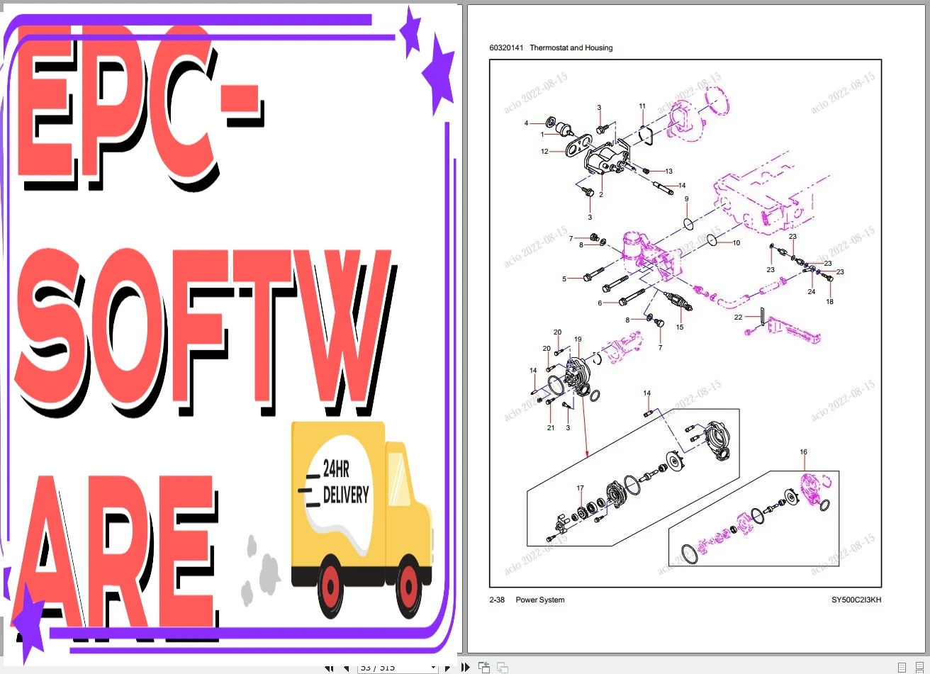 

EPC-OFTWARE Sany Heavy Equipment PDF 3,38 ГБ Коллекция каталог деталей