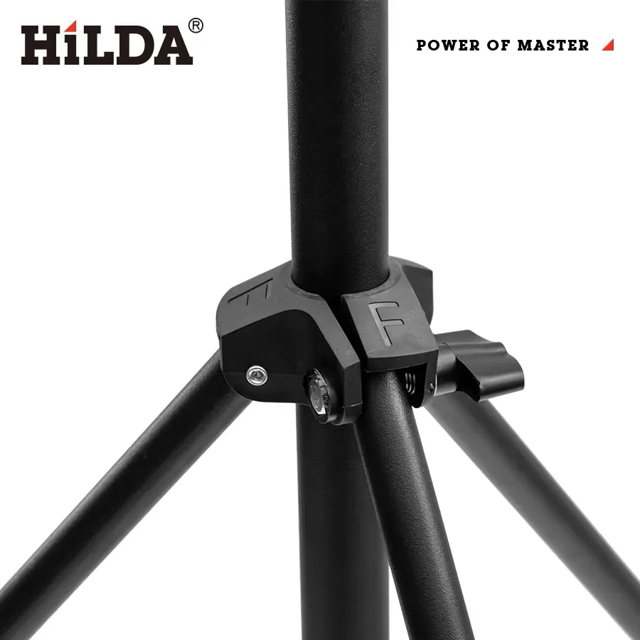 HILDA 3M Stativ für Laser-Nivelliergeräte, höhenverstellbares Metall-Fotografie-Stativ mit 1/4-Zoll-Schraube für Laser-Nivelliergeräte – Detail 6