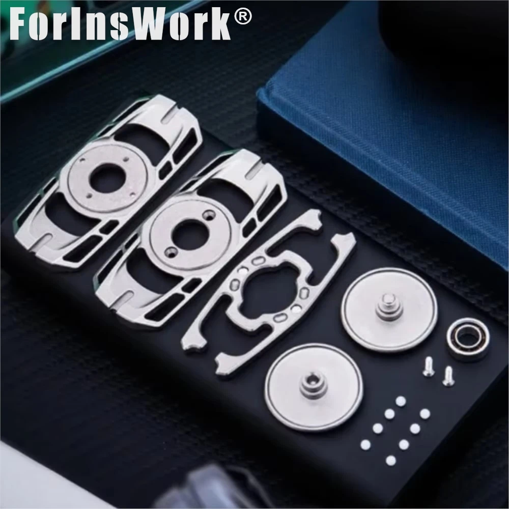 JUZHEN Lega di titanio Diapason etereo Fidget Spinner Sollievo dallo stress Giocattolo EDC Regalo di compleanno di Natale unico per il fidanzato