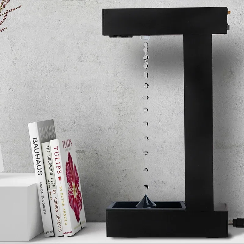 

Magnetic levitation gravity hourglass desktop ornaments Anti-gravity water droplets reverse flow physical high-tech