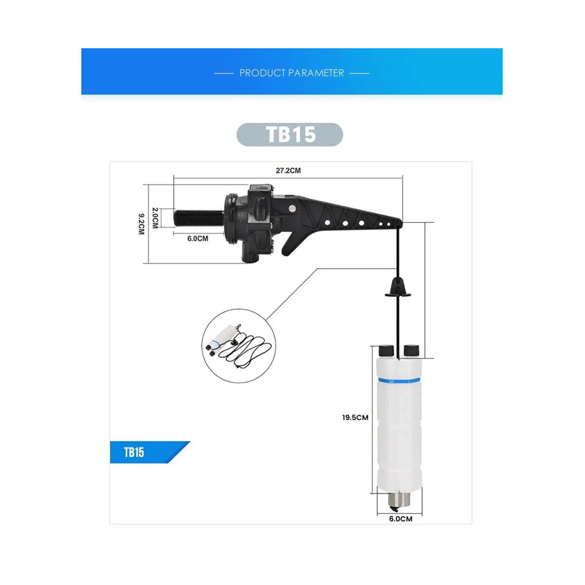 Water Tower Automatic Water Output and Water Stop High and Low Water Level Adjustment Controller Valve TB20 (0.75 Inch)