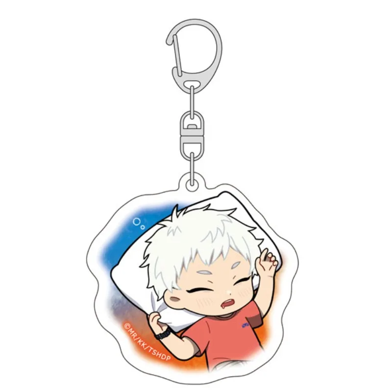 The Summer Hikaru Died Good Night Anime KeyChain Yoshiki Hikaru Men Key Chain for Women Cartoon Figure Acrylic Keyring Gifts