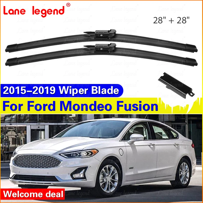 

Car Windshield Windscreen Wiper Blades For Ford Mondeo Fusion 2015 2016 2017 2018 2019 Front Window Wiper 28"+ 28"