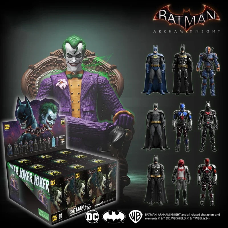 9pcs F5 Batman Arkham Knight Assembled Model Blind Box 11style 10cm Action Figures Crazy Version Collection Hobby Model Boys Toy