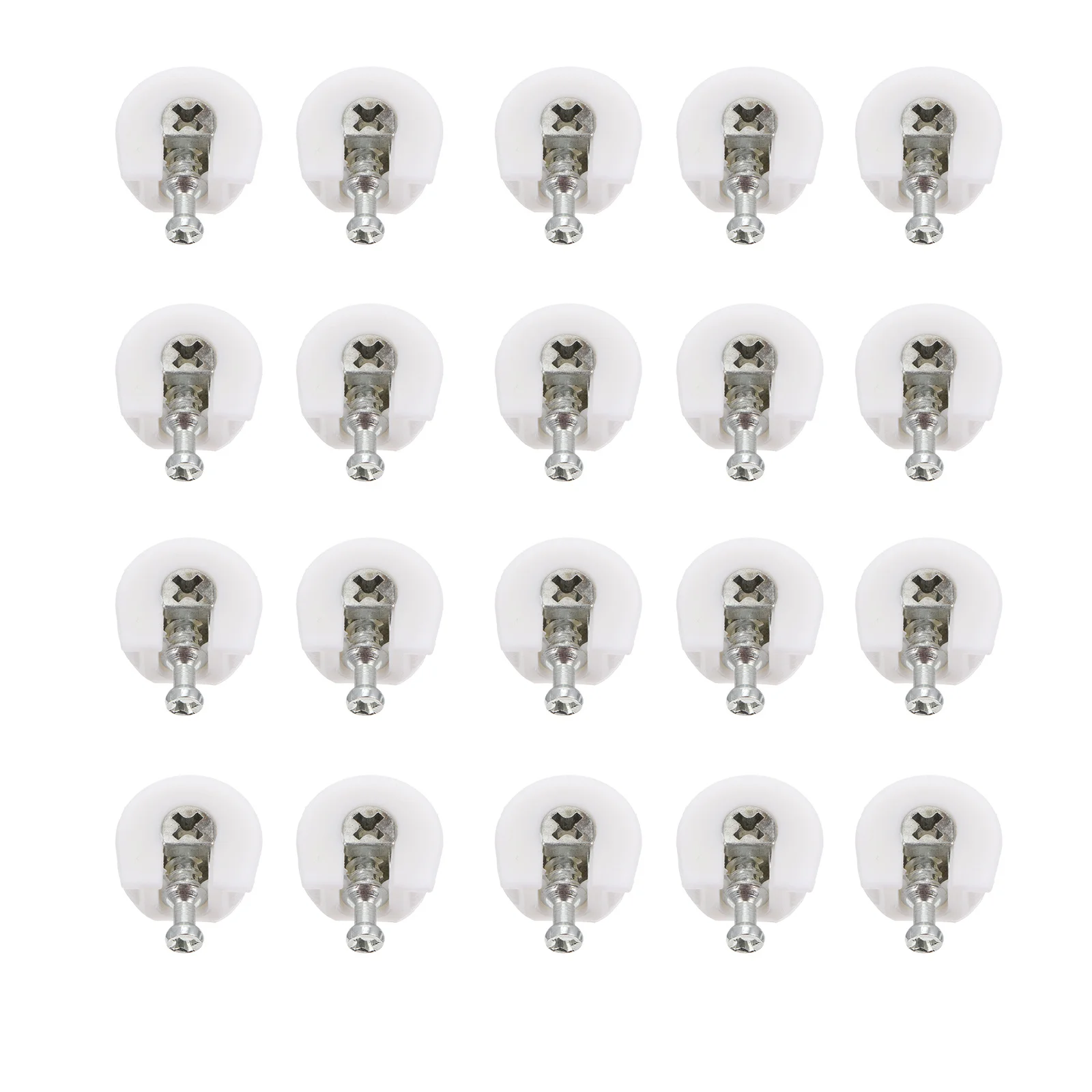 

100 pcs Layer Shelf Support Connectors Zinc Alloy Cam Fittings For Furniture Cabinet Office Panels Nut Hardware