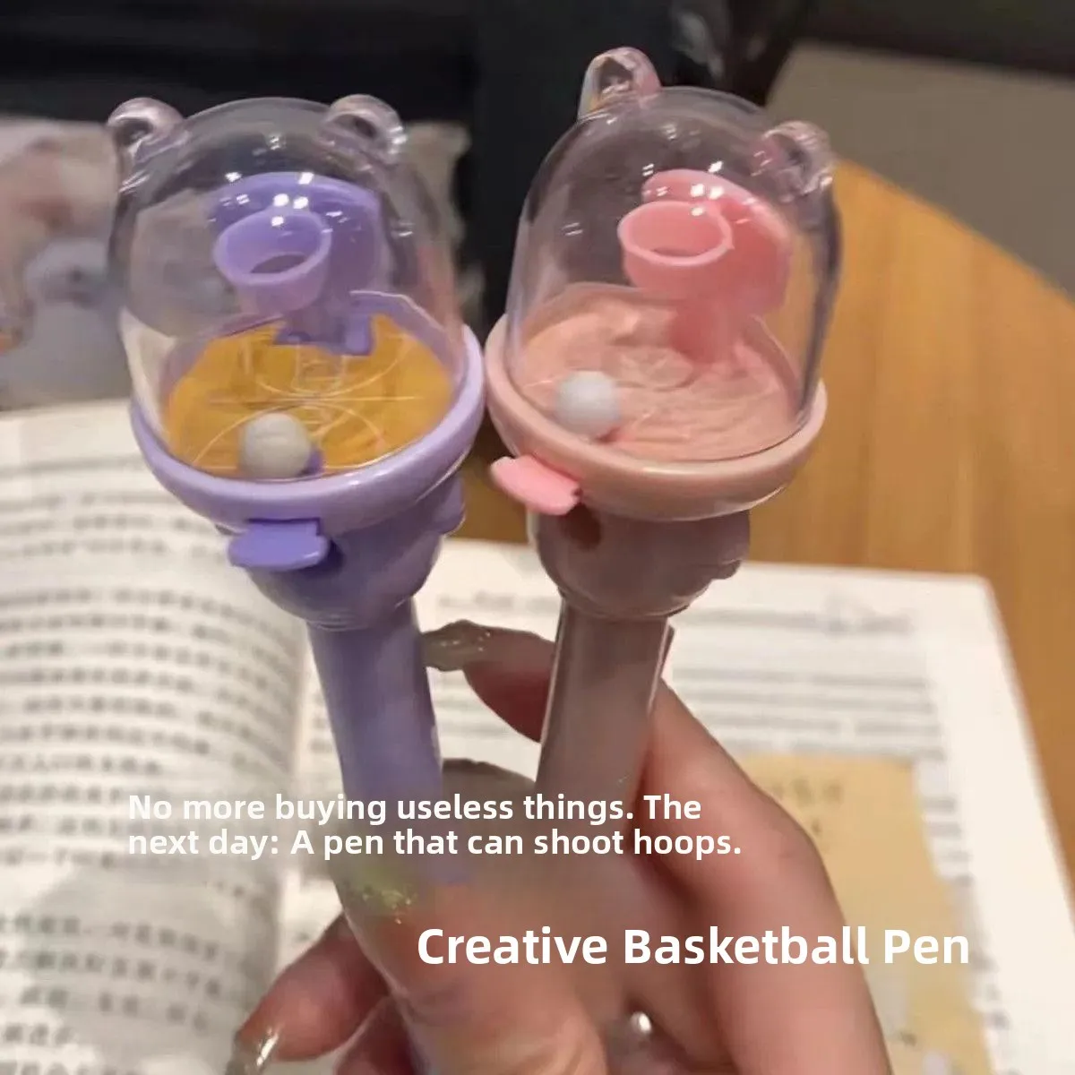 

Ручка-антистресс для школы: креативная, в виде баскетбольного мяча, для рисования песком, для досуга, веселая, игровая, для ежедневного письма