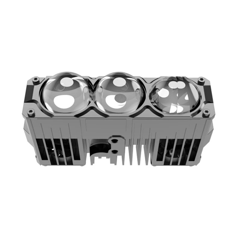 Three eye LED lens high brightness spotlight, grille light, off-road vehicle dimming valve, dimming distance integrated