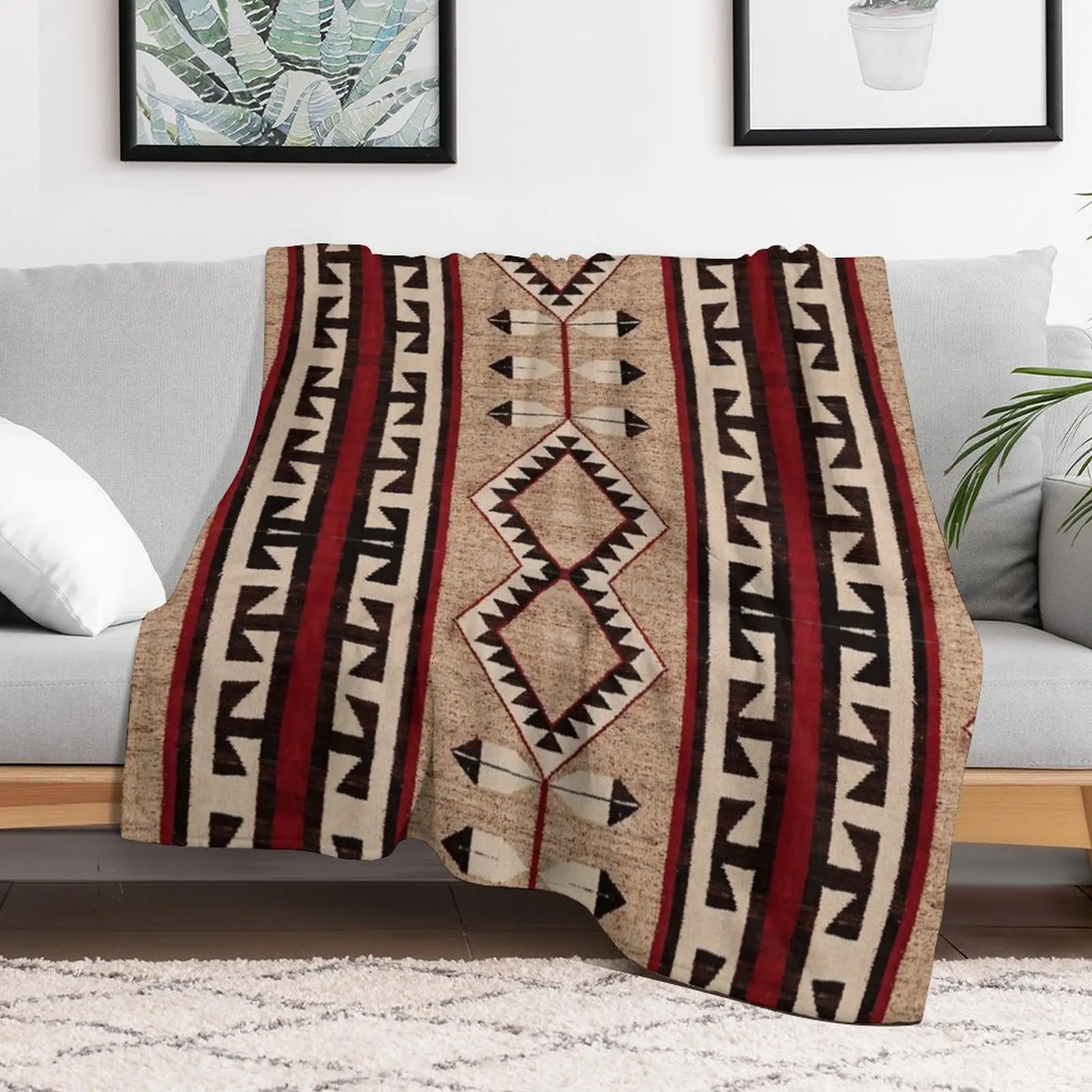 

The Eternal Navajo Pattern Throw Blanket Sleeping Bag For Decorative Sofa Hairy Retros Blankets