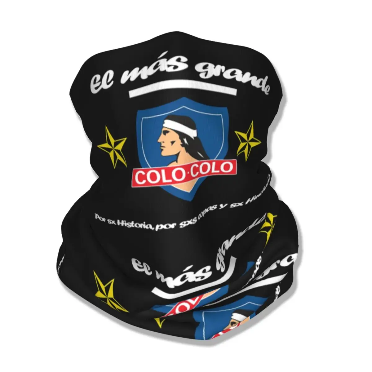 Colo-colo Bandana con estampado DE Campón DE Chile, bufanda DE máscara DE fútbol, diadema multiusos, ciclismo, Unisex, lavable para adultos