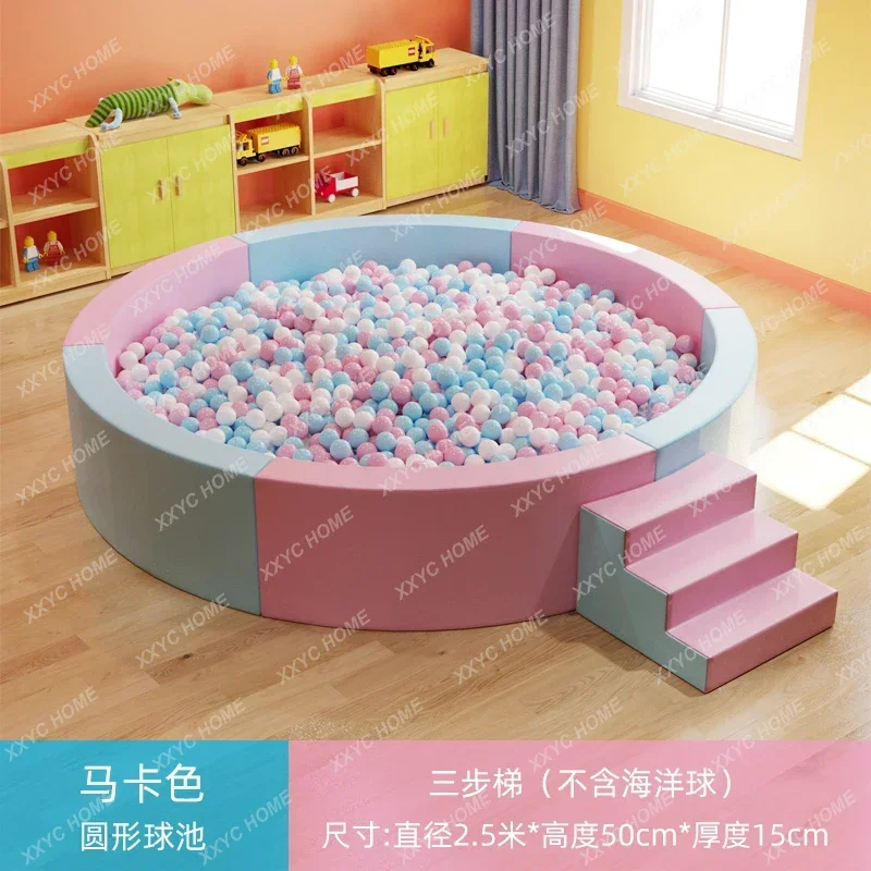 Frühe Bildung Kindergarten Soft Bag Ocean Ball Pool Kinder Indoor Baby Zaun Soft Wave Pool Sand Pool Zaun