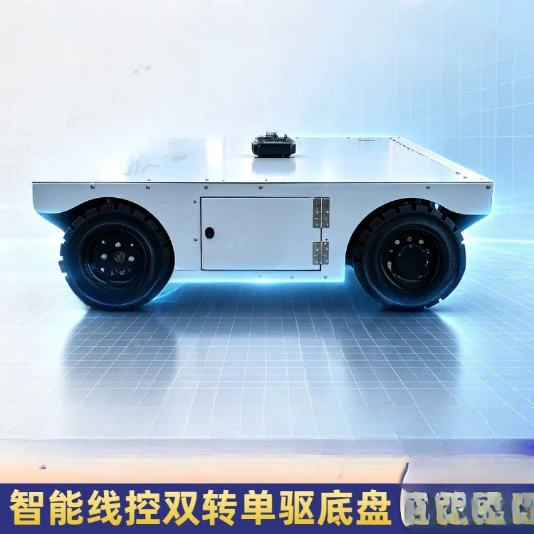 Intelligent double-turn single-drive CAN communication logistics turnover R & D handling low-speed teaching wire-controlled cha
