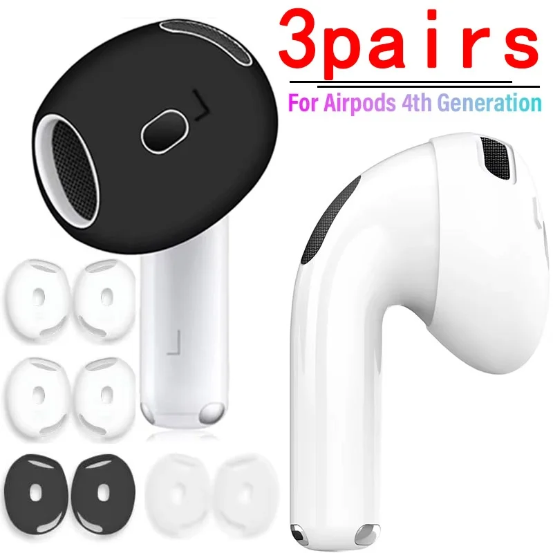 Couvre-oreilles antidérapants en Silicone souple, pour Apple AirPods 4ème génération, embouts de remplacement ultra fins, couvre-écouteurs pour Air Pods 4