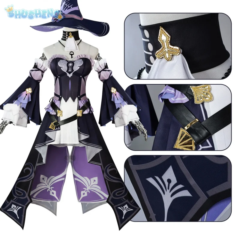 Herta cosplay Game Honkai: Star rail Costume Hats shoes props accessories full set Halloween Party Women Herta Uniform XS-XXXL