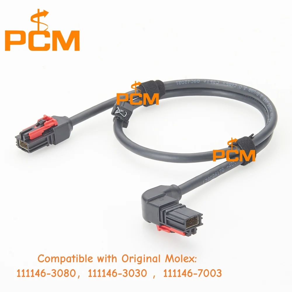 HSAutoLink USB 3.0 12 Circuit LVDS Automotive Cable Compatible with Molex 111146-3080 for Camera Display System