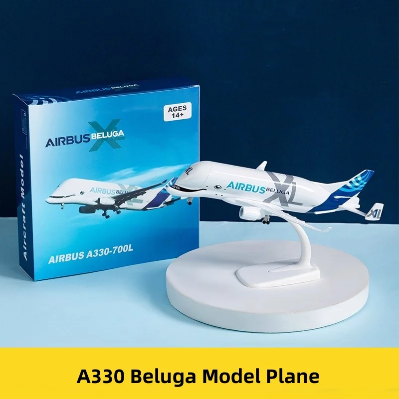 

20 см A330 Beluga Whale авиакомпания литой под давлением сплав миниатюрная масштабная модель самолета коллекция сувенир подходит для подарка