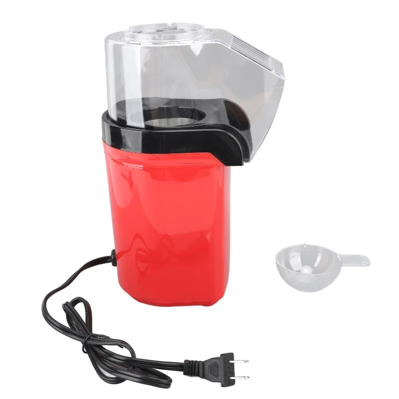 1200W Electric Hot Air Popcorn Maker Oil-Free Fast Popping One-Touch Operation Home Use Popcorn Machine for Movie Night