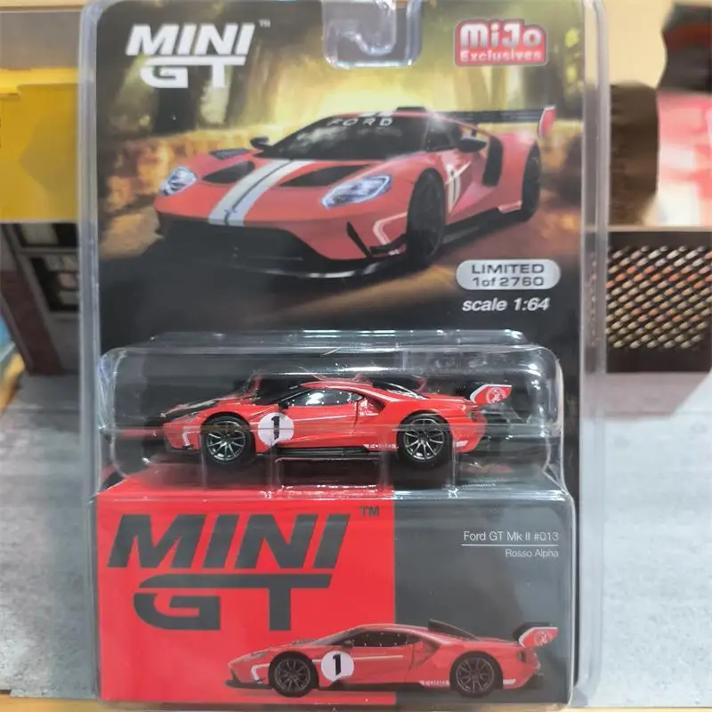 TSM Minigt 1/64 #603 Ford GT MK II #013 Rosso Alpha US Chase Hidden Edition Die-cast alloy car model toy collection gifts