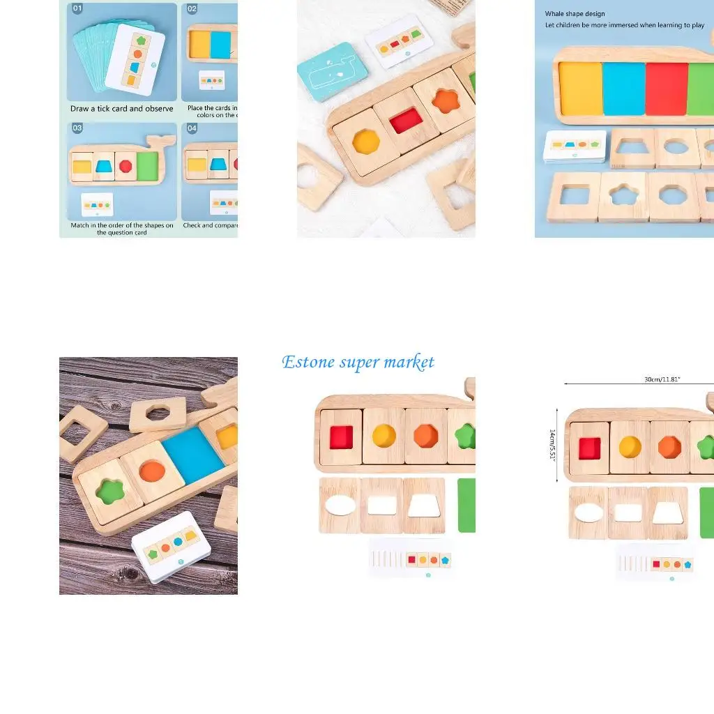 

090B Toy Puzzle Board Separation Puzzle Teaching Tool Toddlers Favor Gift