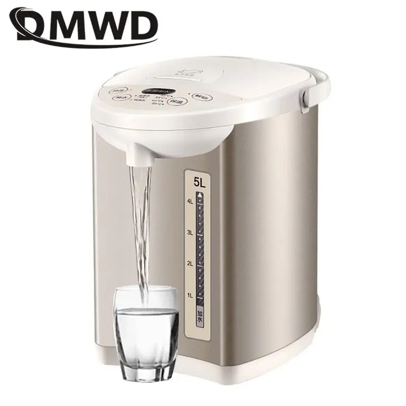 DMWD 5L Constant Temperature Kettle Household Electric Thermos kettle Intelligent Automatic Water Boiler Coffee Pot