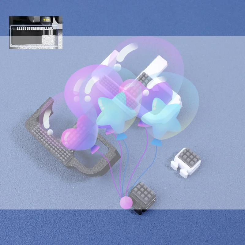 

For P2S Heatbed Nozzle Wiper Upgrade Silicone Nozzle Wiper P2s Nozzle Cleaning Tools 3D Printer Accessories