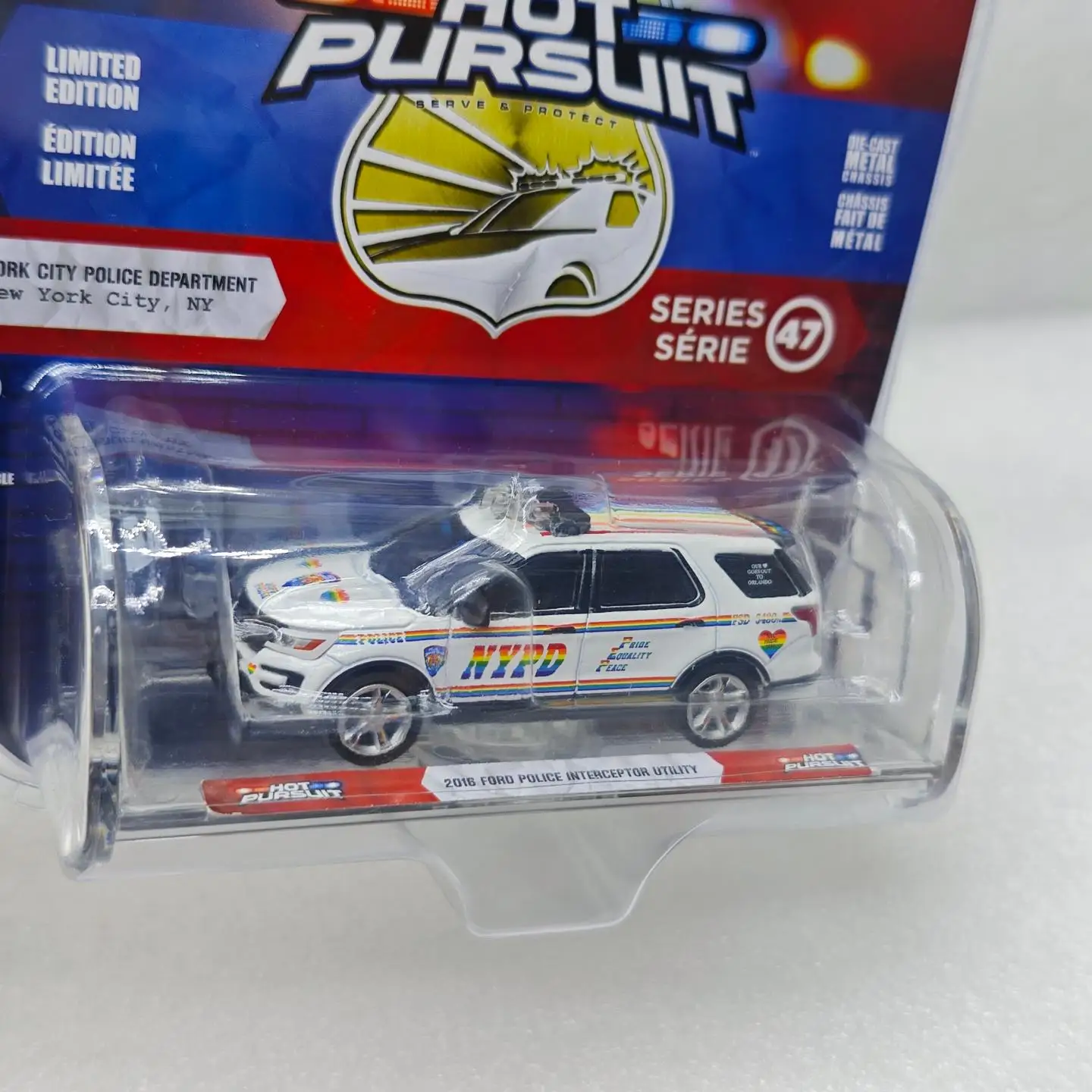 GreenLight 1:64 2016 اكسبلورر الشرطة اعتراضية فائدة محاكاة نموذج سيارة سبيكة لعبة صغيرة عرض هدية مزخرفة #2