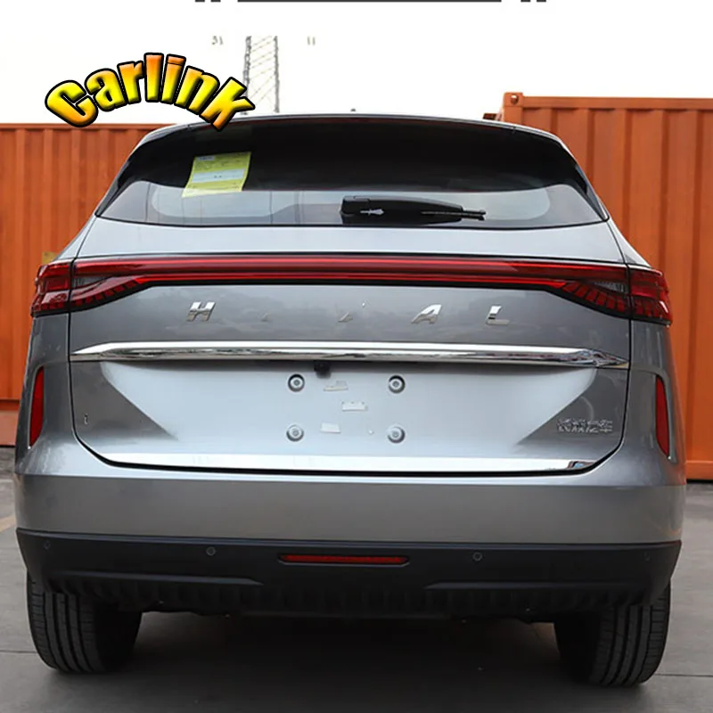 For Haval H6 3rd Gen 2021 2022 Stainless steel Car trunk tailgate rear bumper trim protective strip exterior accessories