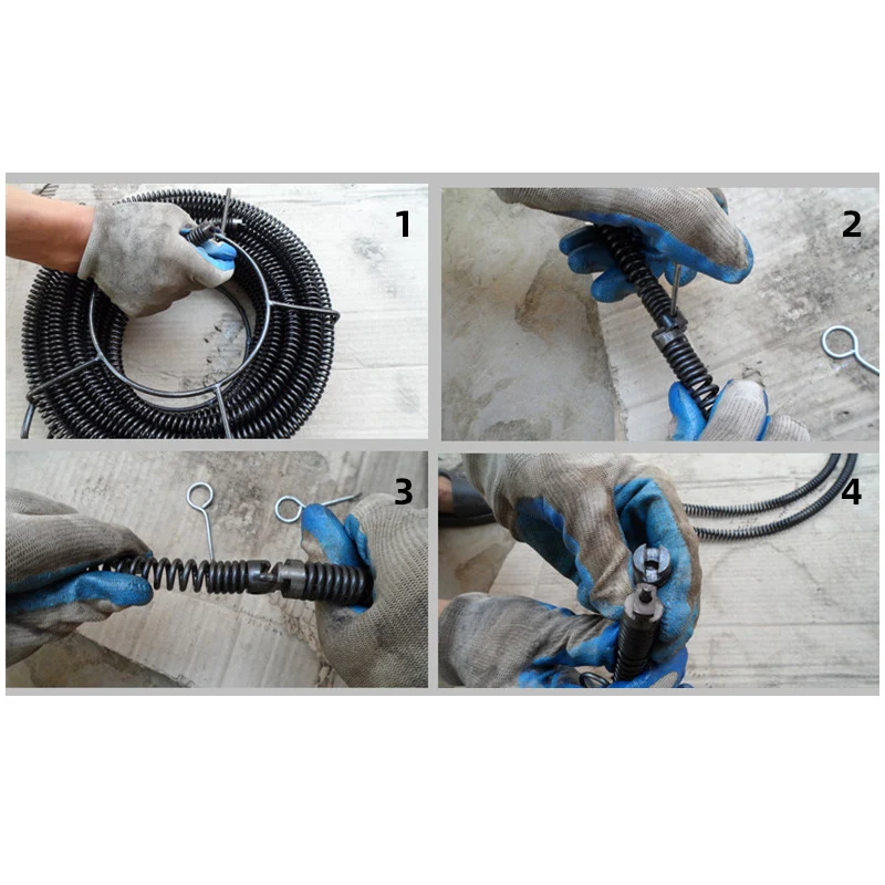 Imagem -05 - Máquina de Dragagem de Tubulação Elétrica Automática Draga de Esgoto Toalete Dreno de Assoalho Dragagem Limpeza de Bloqueio de Drenagem de Toalete 2500w