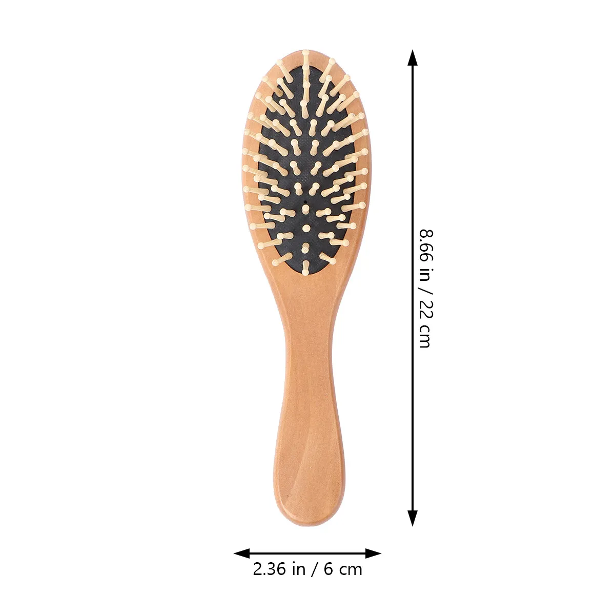 2Pcs Massage Comb Wooden Scalp Massager Detangling Hair Brush Ergonomic Handle Suitable All Hair Types Cushion Comb