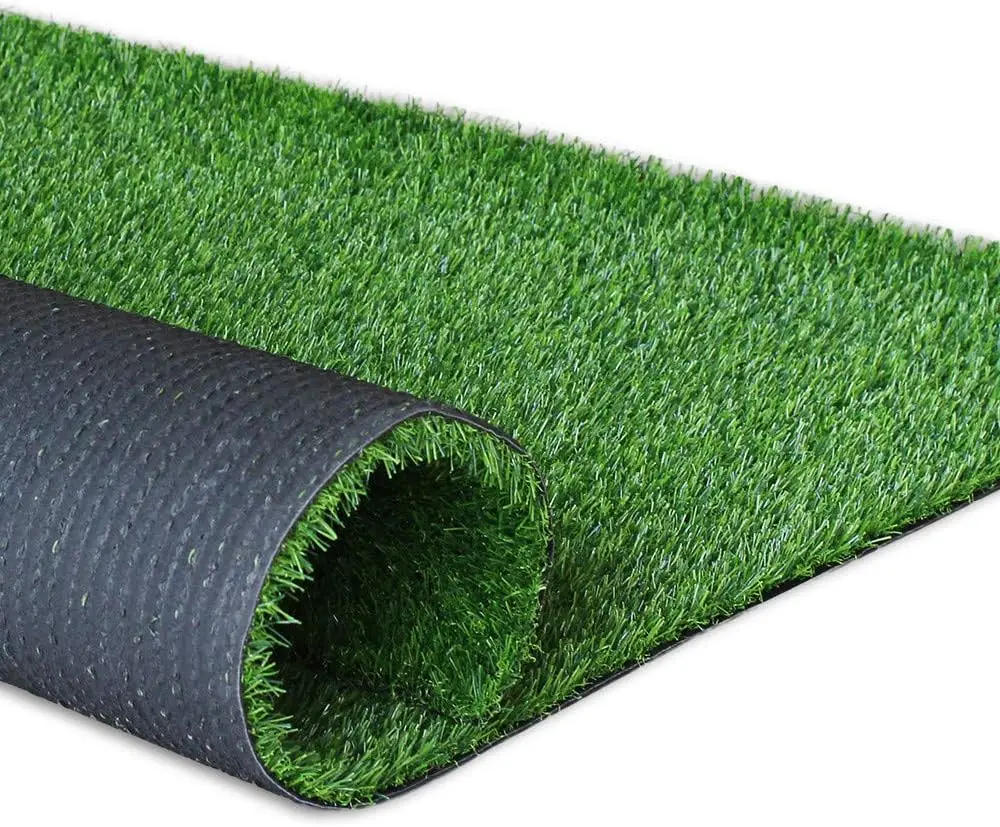 Artificial Grass Turf Indoor/Outdoor Rug Synthetic Lawn Grass Carpet, Multi-use Astroturf,Pets Dog Turf with Drain Holes. Lawn