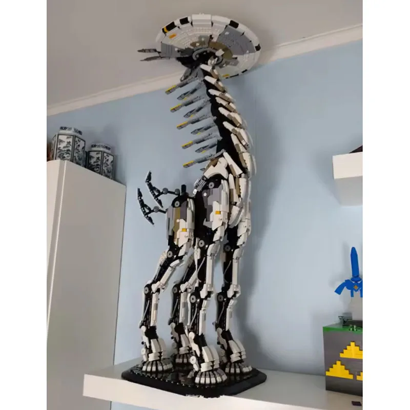 7401 부품 맞춤 제작 MOC 호라이즌 제로 던드 톨넥 빌딩 블록 모델 대형 버전 기린 빌딩 블록 생일 선물