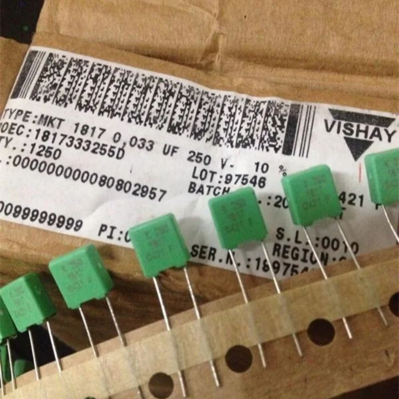 

10-100 шт. абсолютно новые высокоэффективные пленочные конденсаторы ERO MKT1817 серии 0,033 мкФ 250 В с медными контактами и сквозными отверстиями