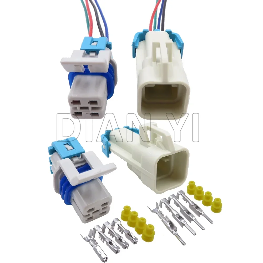 1 Set 4 Way Automotive Wire Cable Connector 15326423 12176896 LS2 AC Assembly Auto Oxygen Sensor Sealed Socket with Cables