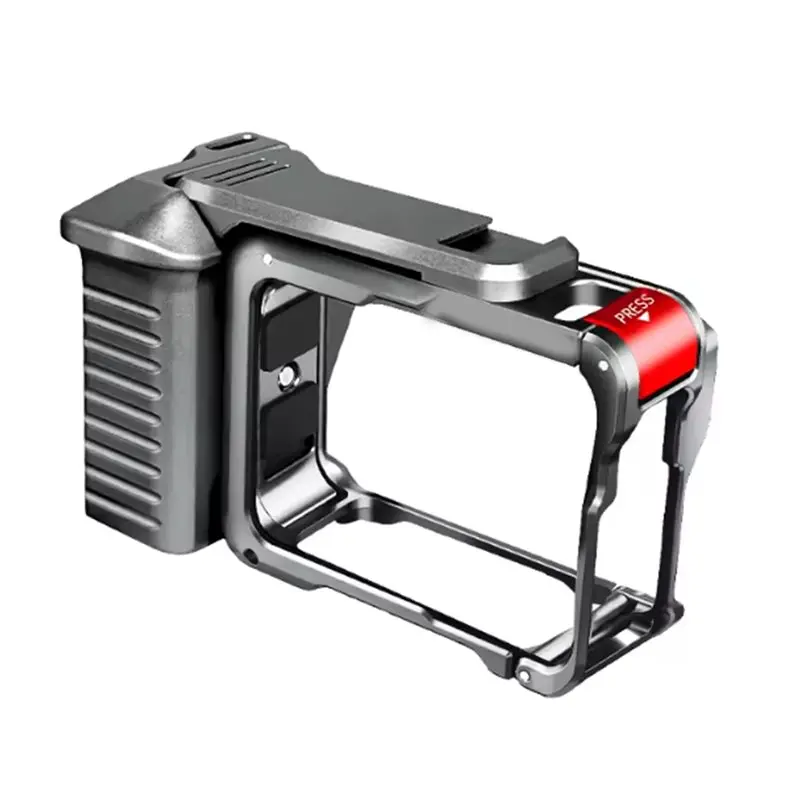 ABDE-For Ace Pro 2 Metal Quick Release Grip Mount Protective Sleeve Vlog Accessories Streetgrip Cage