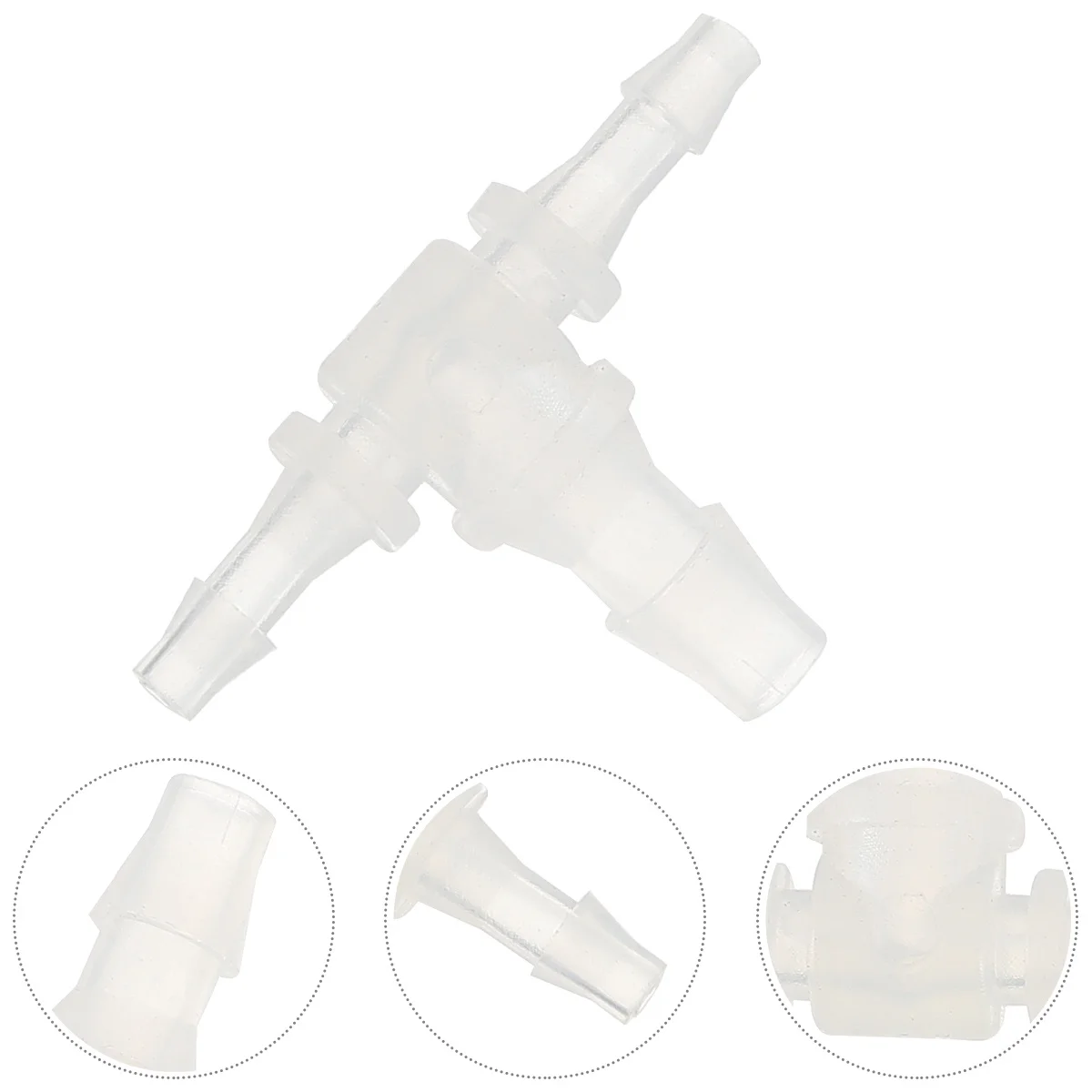 

5Pcs Plastic T-Type Pipe Connectors Aquarium Air Tee Joints 3 Way Pipeline Connector for Standard Air Tubes T-Junction Connector