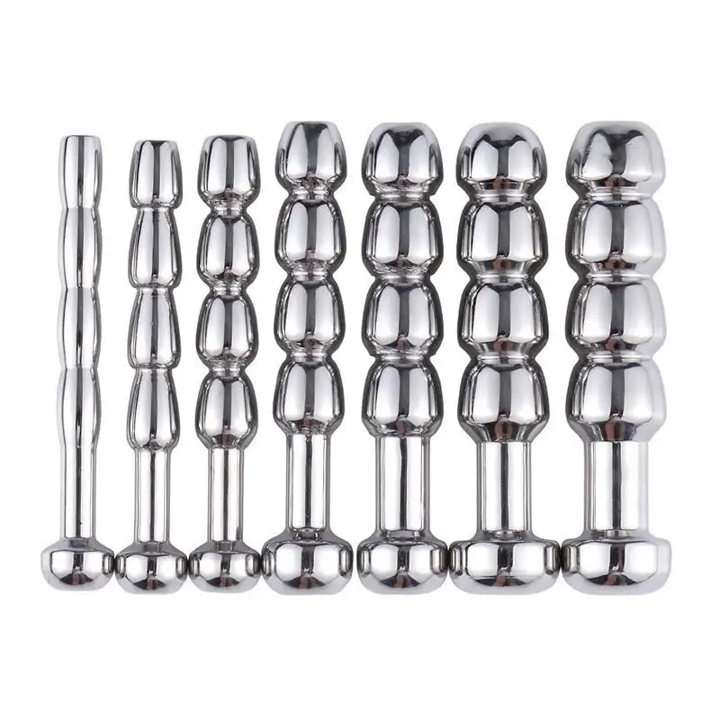 New Urethral Dilatation Metal Catheters Anal Beads Male Sex Toy Butt Plug 5/6/7/8/9/10/11mm Penis Stimulation Horse Eye Stick view 2