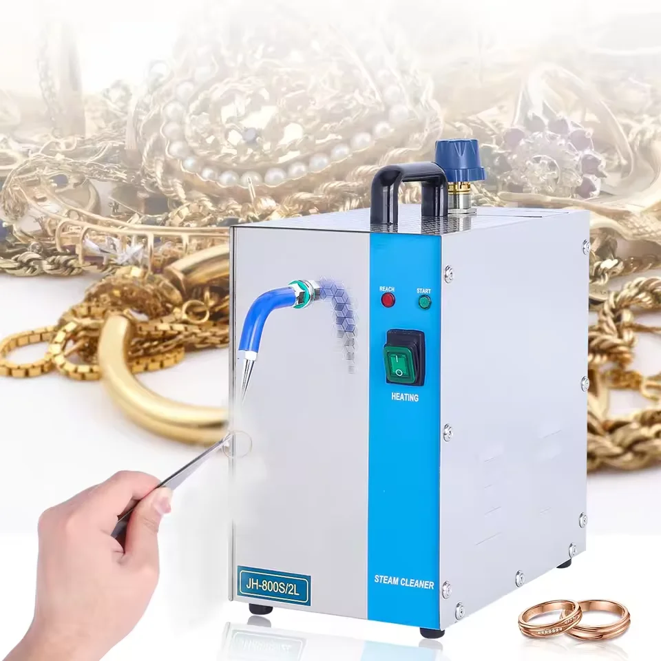 

Пароочиститель для ювелирных изделий объемом 2 л, 1300 Вт — машина высокого давления из нержавеющей стали для золота/серебра/драгоценных камней