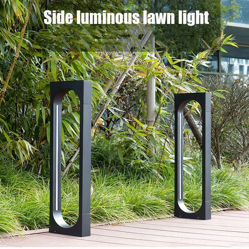 LED Outdoor Waterproof Garden Light Community Garden Grass Landscape Light Modern Aluminum Side Luminous Lawn Light