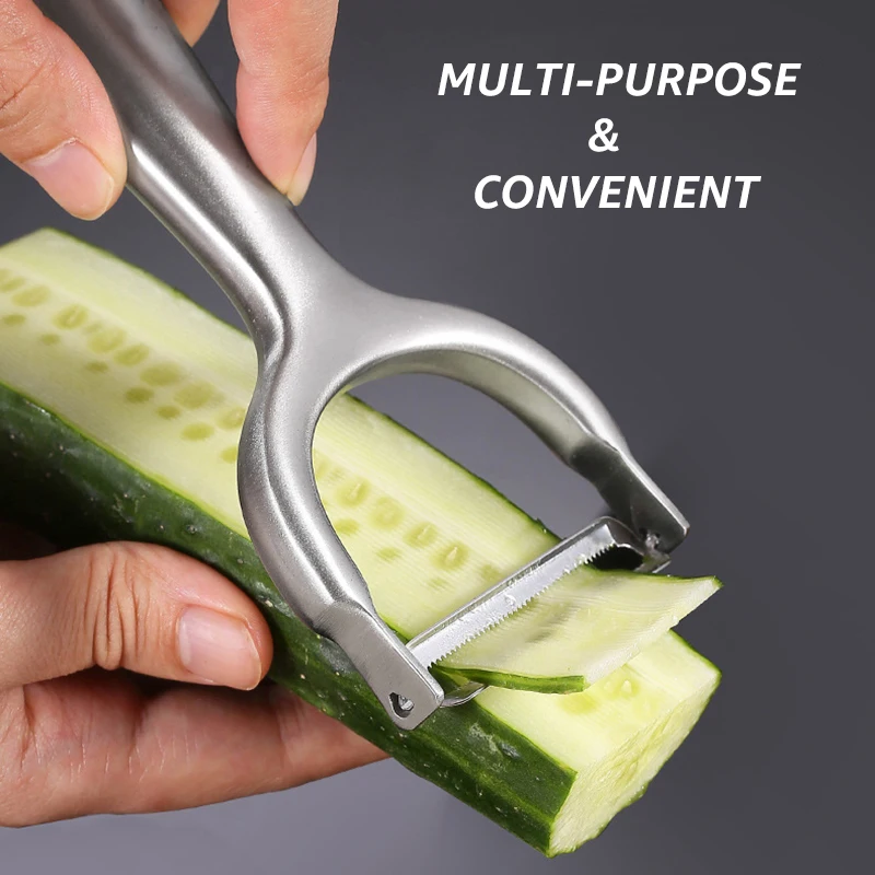 304 Stainless Steel Y-Shaped Peeler,Vegetable Fruit with Rotary Sharp Blade - Kitchen Tool