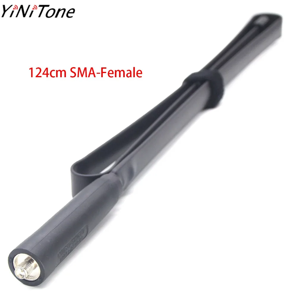 124cm CS Tactical Antenna Foldable SMA Female/Male Dual Band VHF/UHF For YAESU ICOM TYT Baofeng UV-82 AR-F8 UV-5R walkie talkie